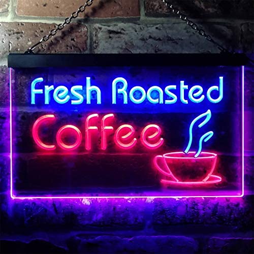 Fresh Roasted Coffee Dual Color Led Neon Sign